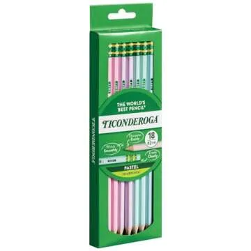 Ticonderoga Pastel Pencils, Pre-Sharpened, 18 Count