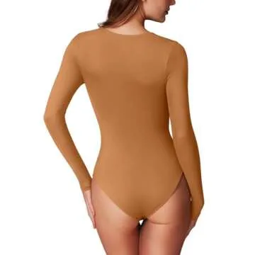 Square Neck Fitted Bodysuit - Stylish Comfort for All