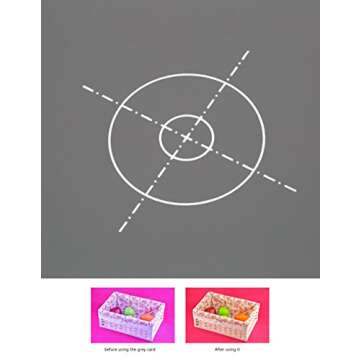 Lightdow 12 x 12 Inch (30 x 30 cm) White Balance 18% Gray Reference Reflector Grey Card with Carry Bag [Folded Version]