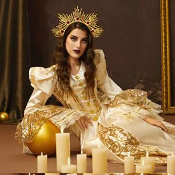 Fantherin Mary Halo Crown for Cosplay and Parties