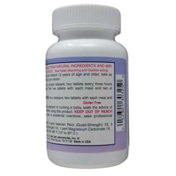 Dee CEE Labs Formula 303 Maximum Strength Tablets, 45 Tablets; All-Natural containing Magnesium for Sore Muscles, Passion Flower, and Valerian Root