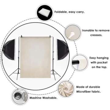 Kate 5x7ft Orange Portrait Backdrop for Photography Gradient Colored Background Photo Booth Backdrops