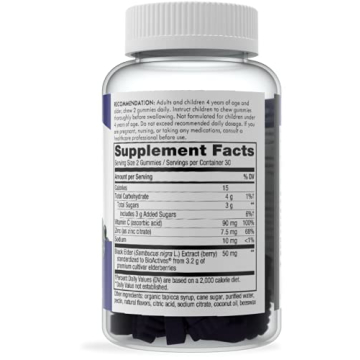 Sambucus Elderberry Immune Gummies for Kids & Adults