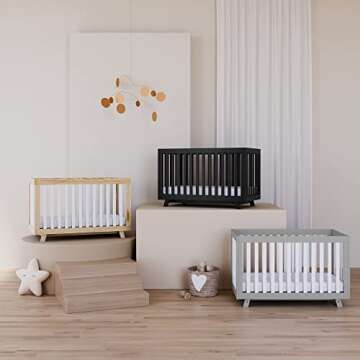 Storkcraft Beckett Convertible Crib (White) – Converts from Baby Crib to Toddler Bed and Daybed, F...