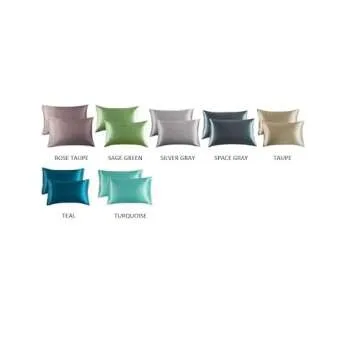 Satin Pillowcase for Hair and Skin Silk Pillow Case 2 Pack, Standard, Queen, and King Size, Slip Coo...
