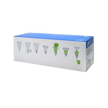 Ateco Compostable and Disposable Piping and Cake Decorating Bags, 12" - Pack of 100, White Biodegradable