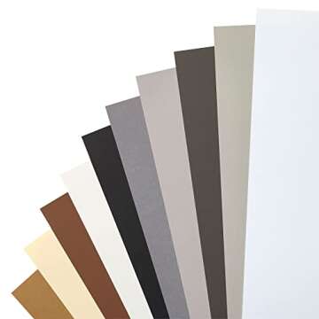 100 Sheets Neutral Palette Cardstock Paper for Crafts