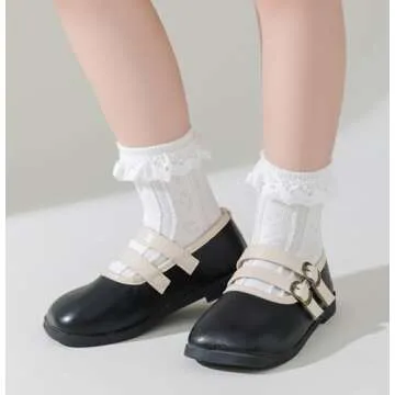 Adorable Baby Toddler Girls Cotton Frilly Socks Pack