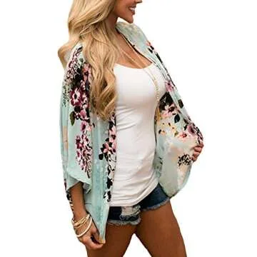 Stylish Women's Floral Kimono Cardigan for All Seasons