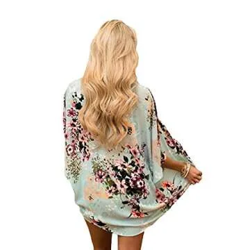 Stylish Women's Floral Kimono Cardigan for All Seasons