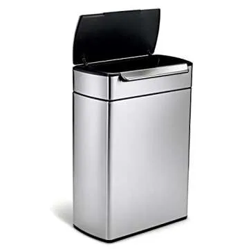 simplehuman 48 Liter Kitchen Dual Compartment Trash Can