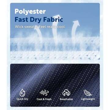 DAVID ARCHY Mens Boxer Shorts Underwear Quick Dry Breathable Mens Boxers Moisture Wicking Boxers for...