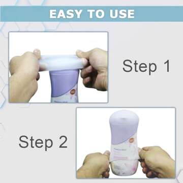 8 Pack Silicone Bottle Covers for Travel, Cruise Must Haves, Travel Essentials for Women Men, Travel Size Toiletries, Cruise Ship Essentials, Travel Accessories Luggage, Elastic Sleeves Leak Proofing