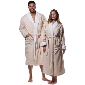 Turquaz Robes for Women - Luxury Warm and Heavy Plush Lined Bathrobe, Microterry, Cozy & Elegant Wom...