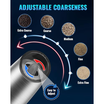 Electric Pepper and Salt Grinder Set for Easy Seasoning