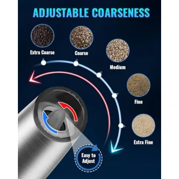 Electric Pepper and Salt Grinder Set for Easy Seasoning