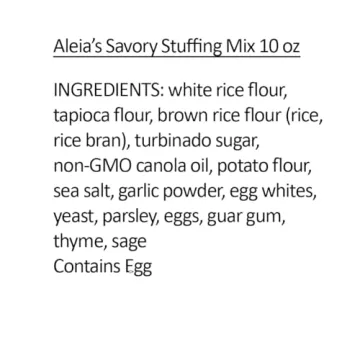 Aleia’s Gluten Free Savory Stuffing Mix - Healthy & Delicious