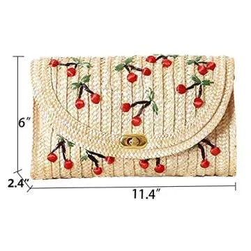 Stylish Beach-Inspired Straw Crossbody Bag for Women