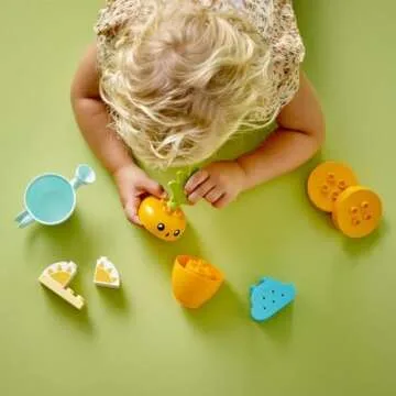 LEGO DUPLO Fruit & Vegetables Gift Pack 66776 Amazon Exclusive STEM Toy for Toddlers Ages 1-3, Grow-Your-Own Food Toy for Imaginative Role Play, Features a Buildable Animal & Expressive Characters