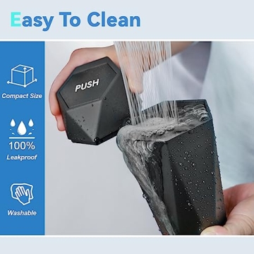 SINSEN Car Trash Can with Lid - Stylish Mini Trash Bin