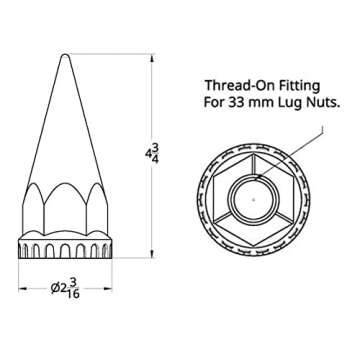 Stylish Chrome Spike Lug Nut Covers for Trucks | TORQUE