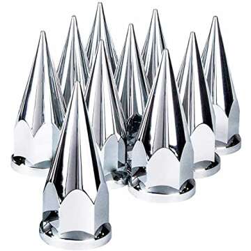 Stylish Chrome Spike Lug Nut Covers for Trucks | TORQUE