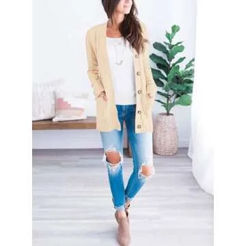 PRETTYGARDEN Women's Open Front Cardigan for Fall