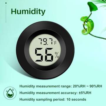Thlevel Mini Digital Thermometer Hygrometer for Home Use