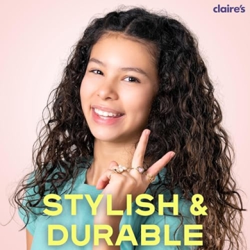 Claire's Adjustable Dress Up Rings for Young Girls - 5pk