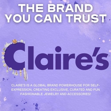 Claire's Adjustable Dress Up Rings for Young Girls - 5pk