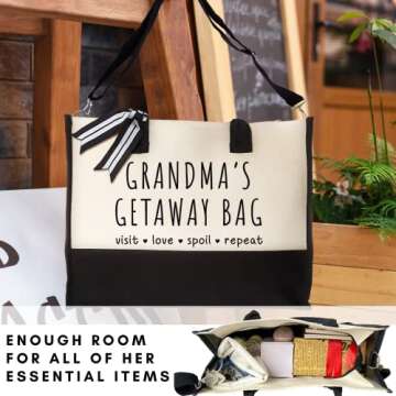Grandma Gifts - Gifts for Grandma from Granddaughter, Grandson, Grandkids, Grandchildren - Valentines Day Gifts for Grandma, Grandma Valentine Gift - Grandma Birthday Gifts, Christmas Gifts - Tote Bag