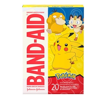 Pokémon Band-Aid Brand Adhesive Bandages for Kids - 20 ct of Fun Healing!