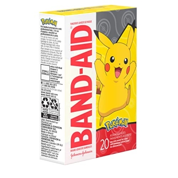 Pokémon Band-Aid Adhesive Bandages for Kids 20 ct