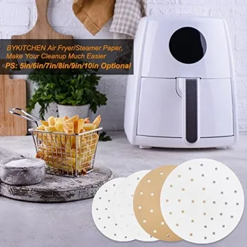 Set of 200 Air Fryer Parchment Paper for Easy Cooking