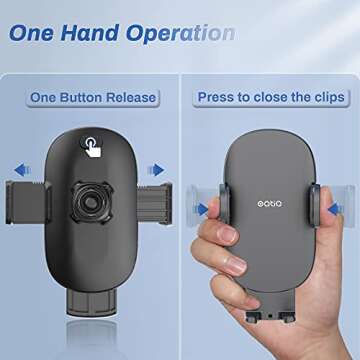 OQTIQ Windshield Phone Mount for Car [Gooseneck 13" Long Arm] Car Phone Holder Mount Dashboard Windshield Strong Suction Cup Cell Phone Holder Car Truck for iPhone 16 15 14 All Mobile Phones