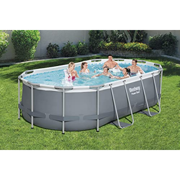 Bestway Power Steel Oval Above Ground Pool Set