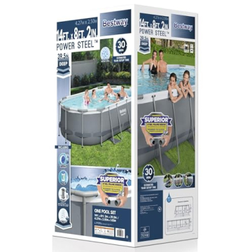Bestway Power Steel Oval Above Ground Pool Set