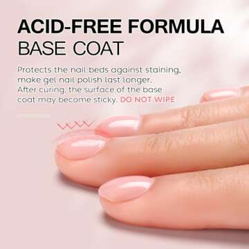 AIMEILI Nutrition Base Coat Soak Off U V LED Hema Free Cruelty Free Vegan Gel Nail Polish