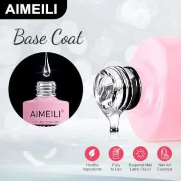 AIMEILI Nutrition Base Coat Soak Off UV LED Nail Polish