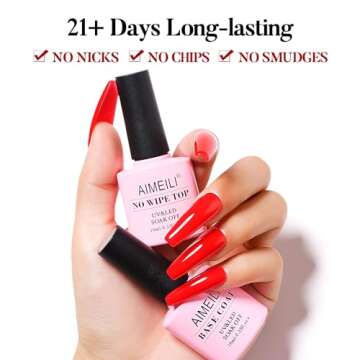 AIMEILI Nutrition Base Coat Soak Off U V LED Hema Free Cruelty Free Vegan Gel Nail Polish