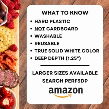Stylish Hard Plastic Reusable Fillable Letters & Numbers Serving Trays for Parties