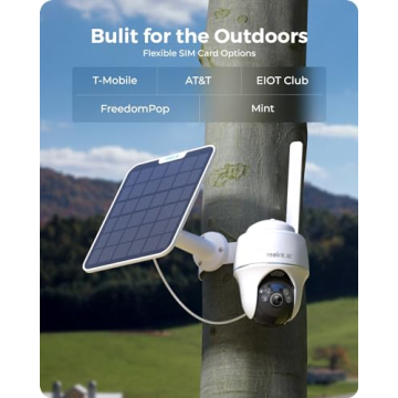 4K Solar-Powered 4G LTE Outdoor Security Camera REOLINK