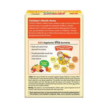 CATALO Children's Vita Gummy Bears - Multivitamins & Minerals, 60 Vegetarian Gummies, Mixed Fruit Fl...