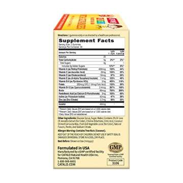 CATALO Children's Vita Gummy Bears - Multivitamins & Minerals, 60 Vegetarian Gummies, Mixed Fruit Flavor, Supports Healthy Growth