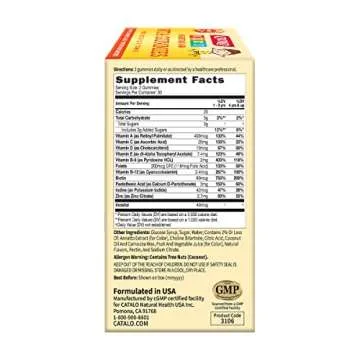 CATALO Children's Vita Gummy Bears - Multivitamins & Minerals, 60 Vegetarian Gummies, Mixed Fruit Flavor, Supports Healthy Growth