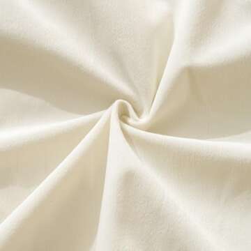 Fancy Homi Set of 2 Boho Cream Decorative Throw Pillow Covers 18x18 Inch with Scallop Edging for Couch Bed Indoors, Aesthetic Neutral Home Decor, Soft Velvet Accent Beige Pillow Case 45x45 cm