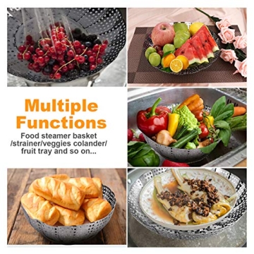 Versatile Collapsible Stainless Steel Steamer Basket