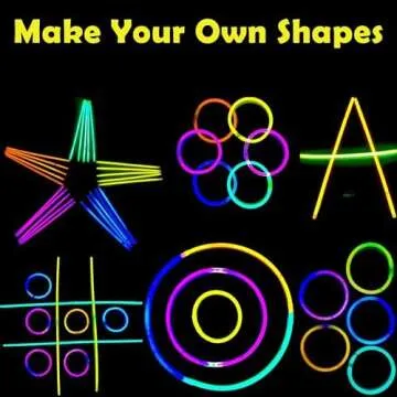 GiftExpress 200 Pcs Small Glow Sticks, Bulk Mini Glow in the Dark Sticks for Easter Eggs Filler, Easter Basket Stuffers, Night Egg Hunts, Fishing Floats