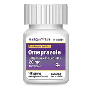 HealthCareAisle Omeprazole 20 Mg Acid Reducer for Heartburn Relief