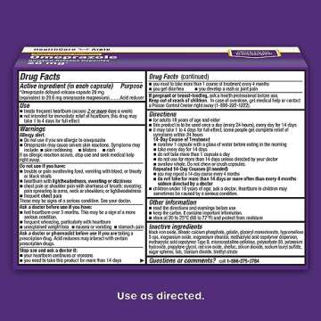 HealthCareAisle Omeprazole 20 Mg Acid Reducer for Heartburn Relief